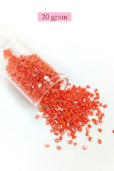 Kesme Cam Boncuk 2mm - 4 Renk - Toplam 80 Gram - BNC436