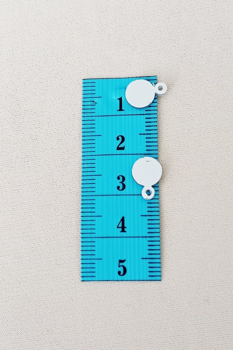 Oya Abiye Bileklik Kolye Pleksi Metalik Plastik Pul Gümüş Renk 8 gram 75 adet - BNC520