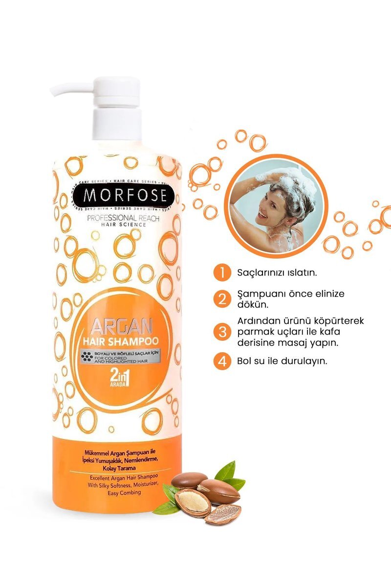 Argan Şampuan 1000 ML - Boyalı Saçlar İçin