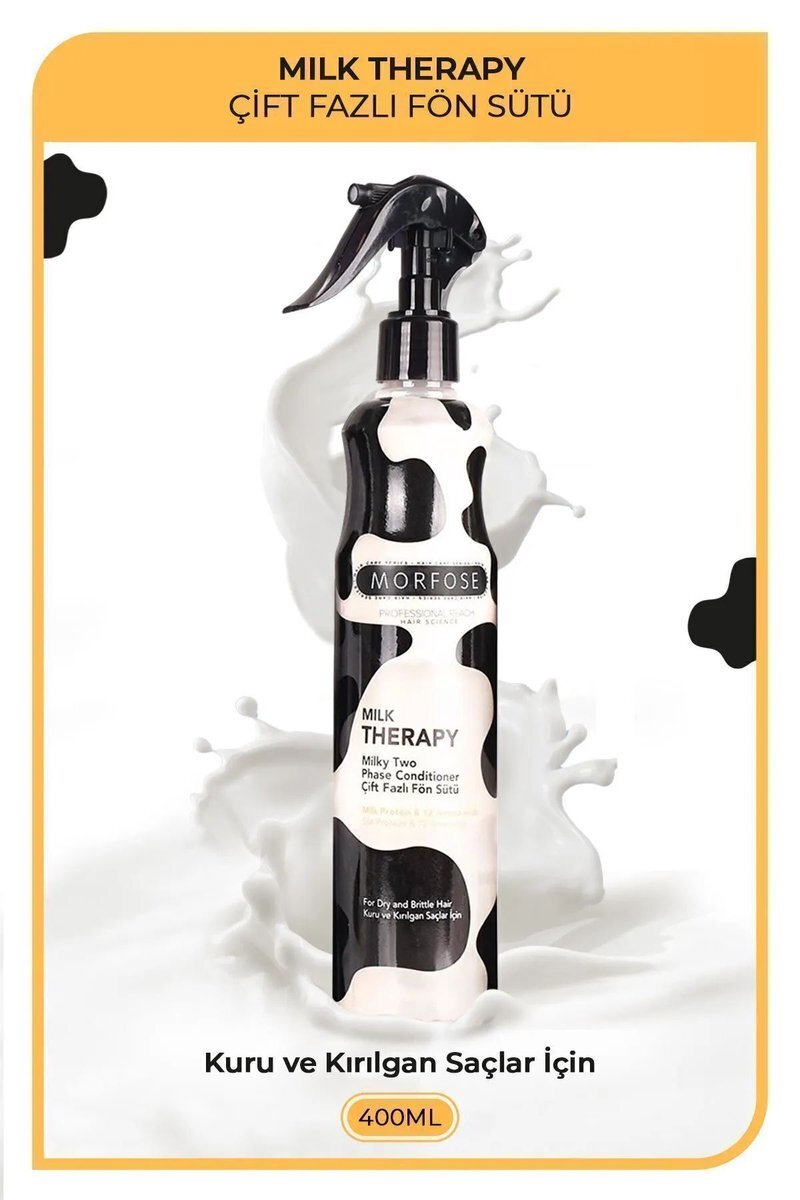 Milk Therapy Çift Fazlı Kondisyoner Fön Suyu 400 ML - mrfs