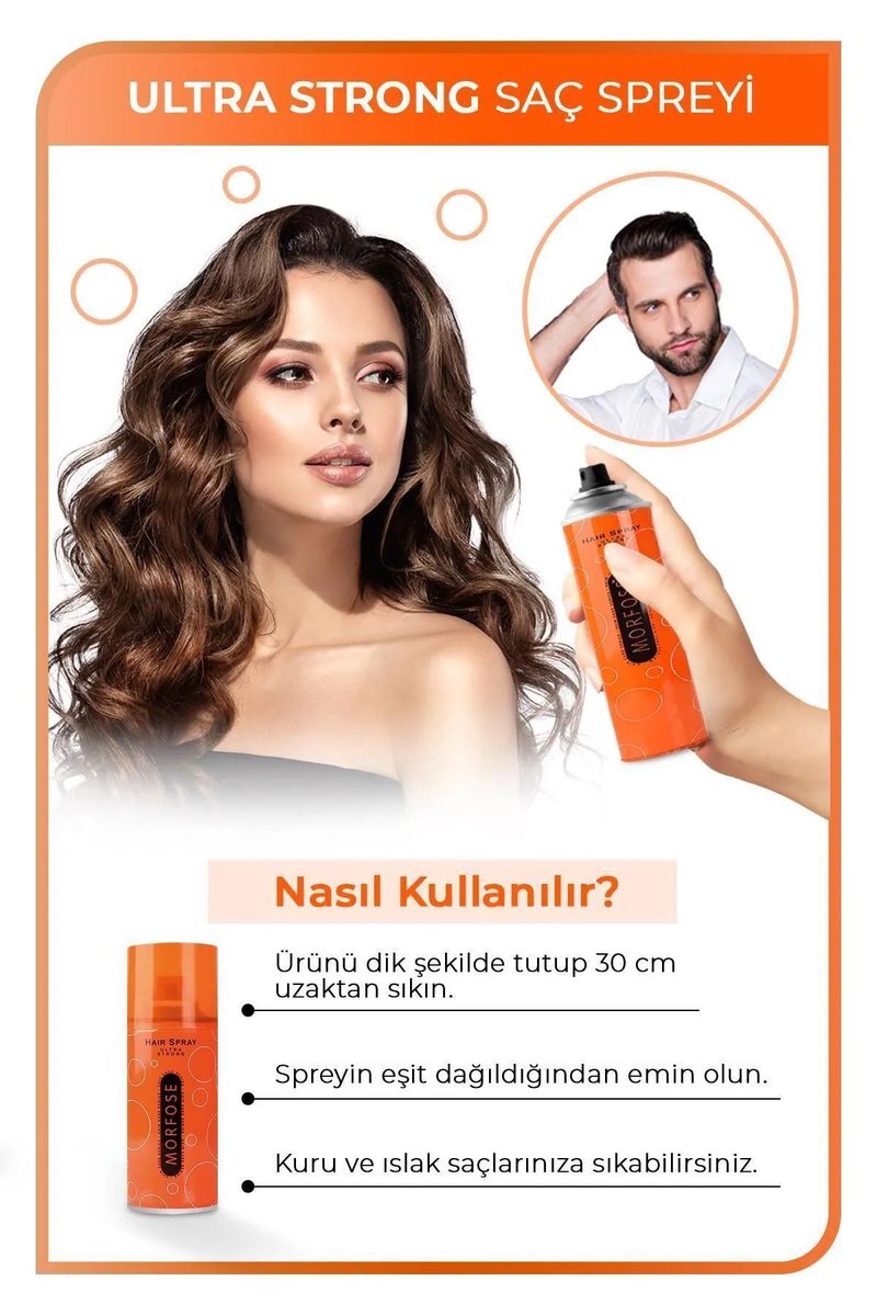 Ultra Strong Saç Spreyi 75 ML - Güçlü Tutuş - mrfs