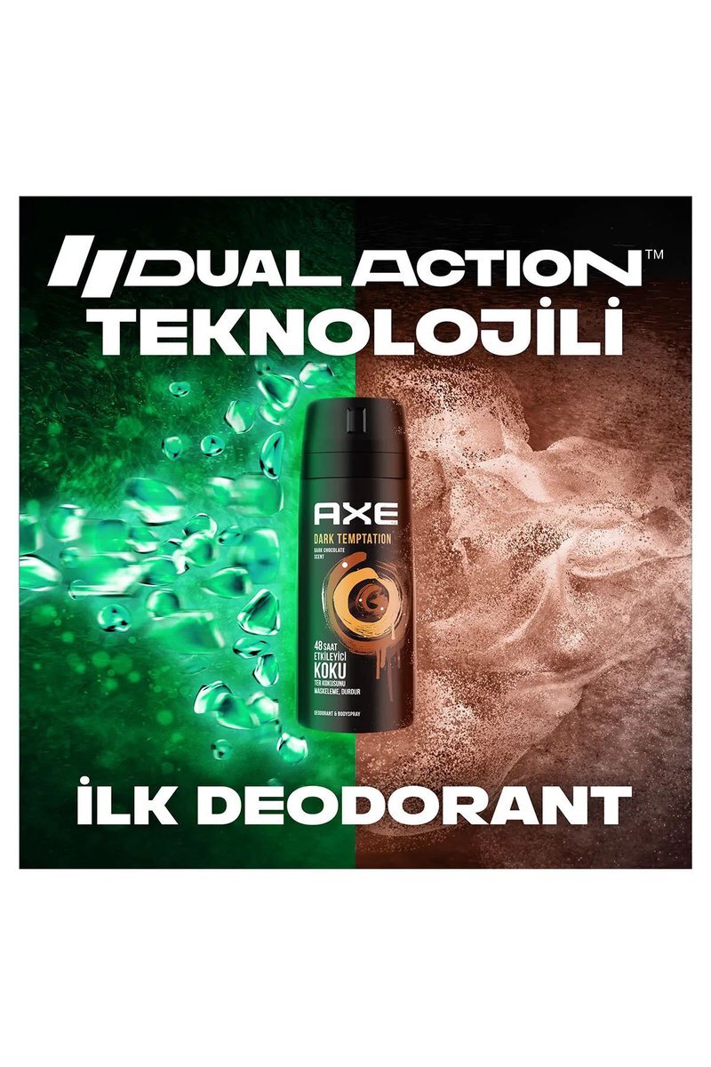 2 Adet Axe Dark Temptatıon Bay Parfüm Kofre 150 ml