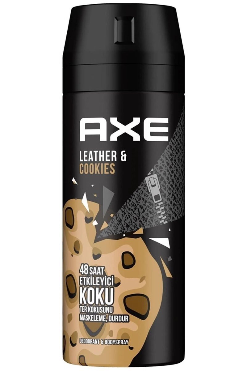 Axe Erkek Sprey Deodorant Leather & Cookies 48 Saat Etkileyeci Koku 150 ml