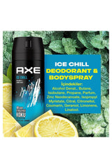 3 Adet Axe Ice Chill Erkek Deodorant Sprey 150 ml