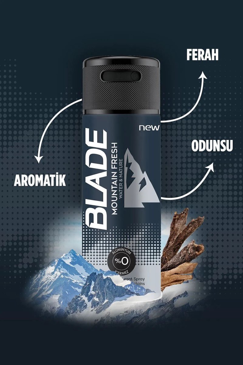 Mountain Fresh Erkek Deodorant 150ml Leke Bırakmaz