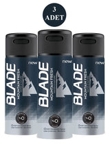 3 Adet Mountain Fresh Erkek Deodorant 150ml Leke Bırakmaz
