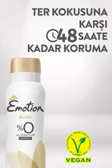 Emotion Bliss Kadın Vegan Deodorant 150 Ml Hızlı Kurur , Leke Bırakmaz