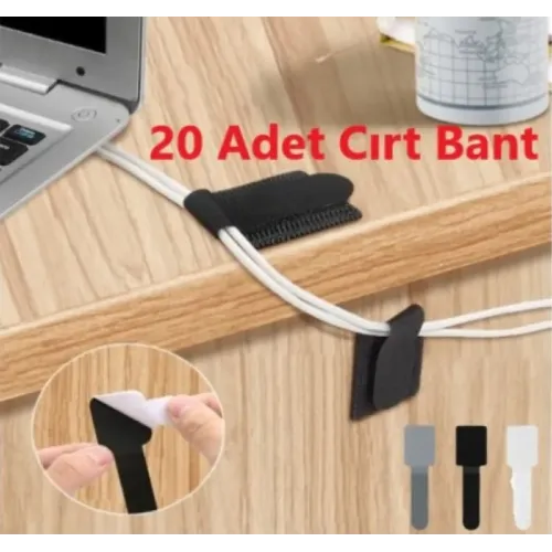 20 Adet Kendinden Yapışkanlı Cırt Cırtlı Bant