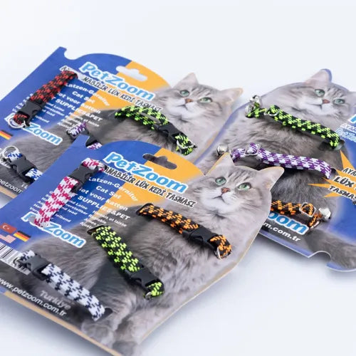 PetZoom Ayarlanabilir Lüks Kedi Tasması
