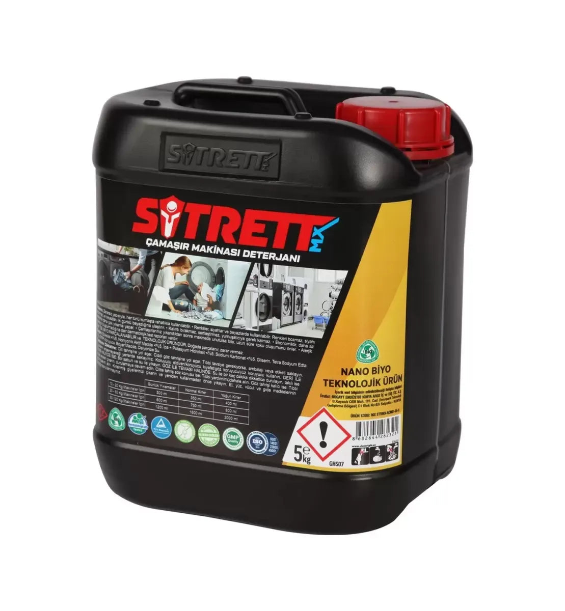 SİTRETT MX Profesyonel Çamaşır Makinesi Deterjanı Endüstriyel 5 Kg