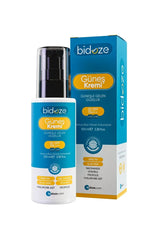 Bidoze Güneş Kremi 50+ SPF | Leke Karşıtı Onarıcı, Alpha-Arbutin Ginseng ve Kolajen