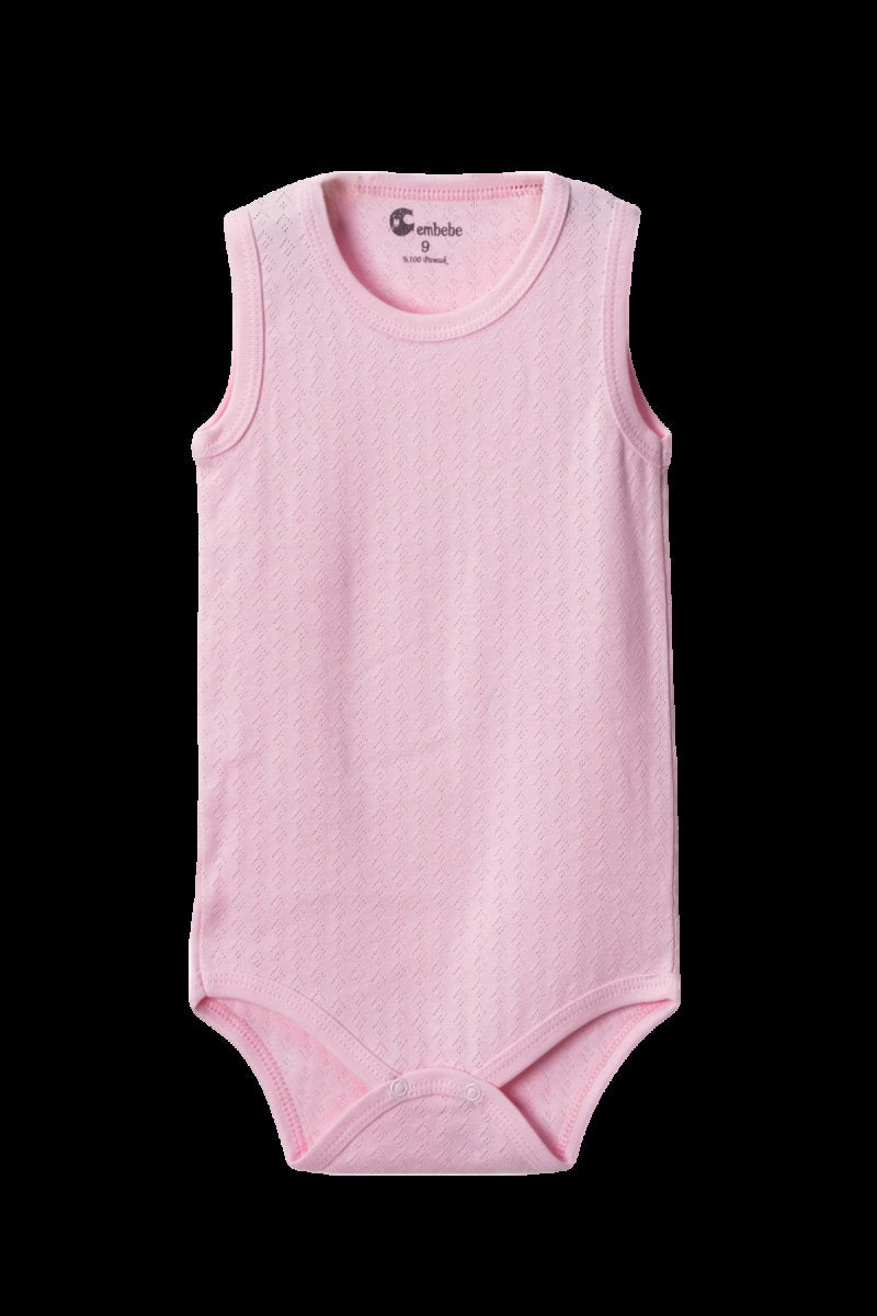 Pembe Askılı Body Zıbın 7-12 YAŞ Çocuklar İçin (5 ADET) Alttan Çıtçıtlı Özel Gereksinimli-D