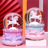 Mini Boy Işıklı Unicorn Kar Küresi