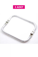 Gizli Metal Çanta Bursu – 3 Adet - 20 cm - Metal Çanta Aparatı Çanta Aksesuarı