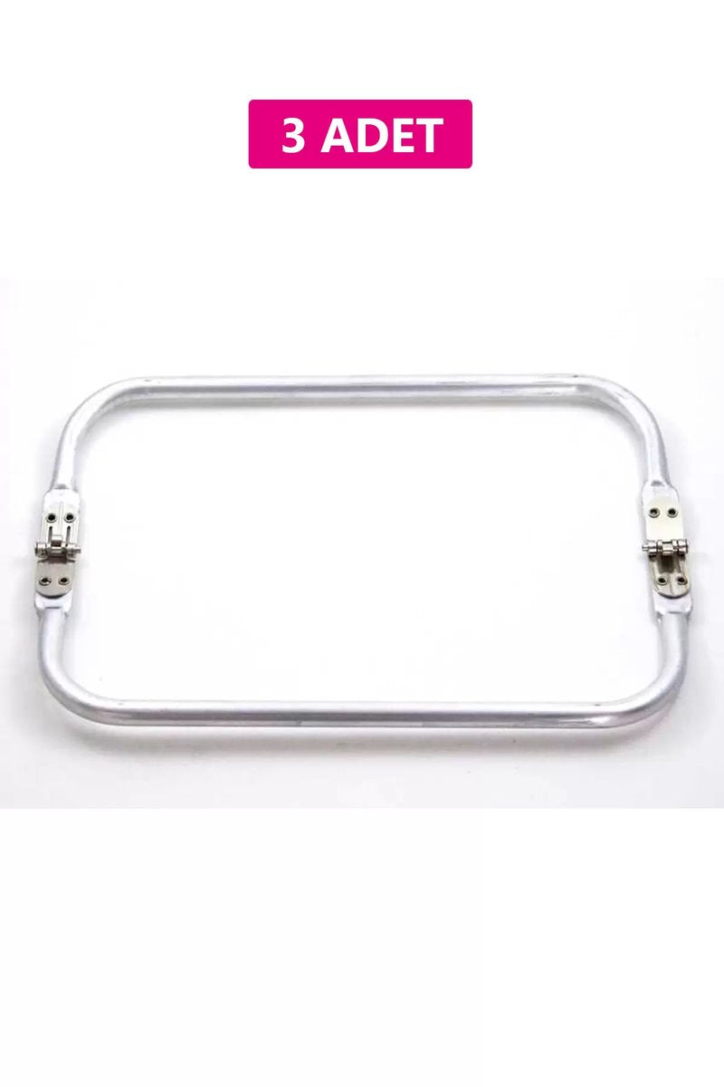 Gizli Metal Çanta Bursu – 3 Adet - 25 cm - Metal Çanta Aparatı Çanta Aksesuarı