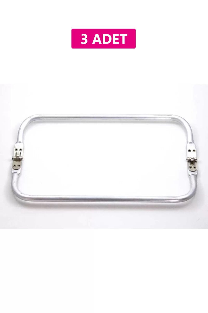 Gizli Metal Çanta Bursu – 3 Adet - 30 cm - Metal Çanta Aparatı Çanta Aksesuarı
