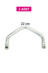 Gizli Metal Çanta Bursu – 3 Adet - 22 cm - Metal Çanta Aparatı Çanta Aksesuarı