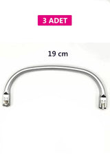 Gizli Metal Mango Çanta Bursu – 3 Adet - 19 cm - Metal Çanta Aparatı Çanta Aksesuarı