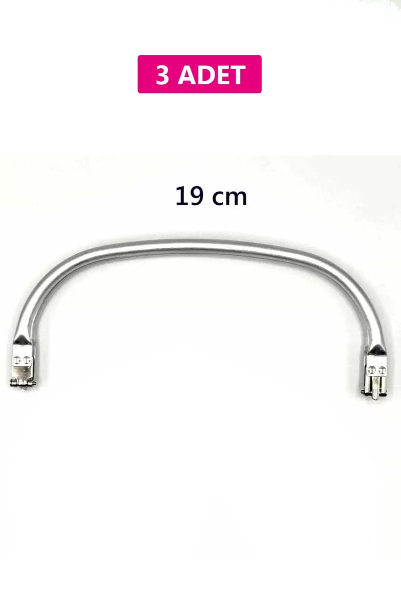 Gizli Metal Mango Çanta Bursu – 3 Adet - 19 cm - Metal Çanta Aparatı Çanta Aksesuarı