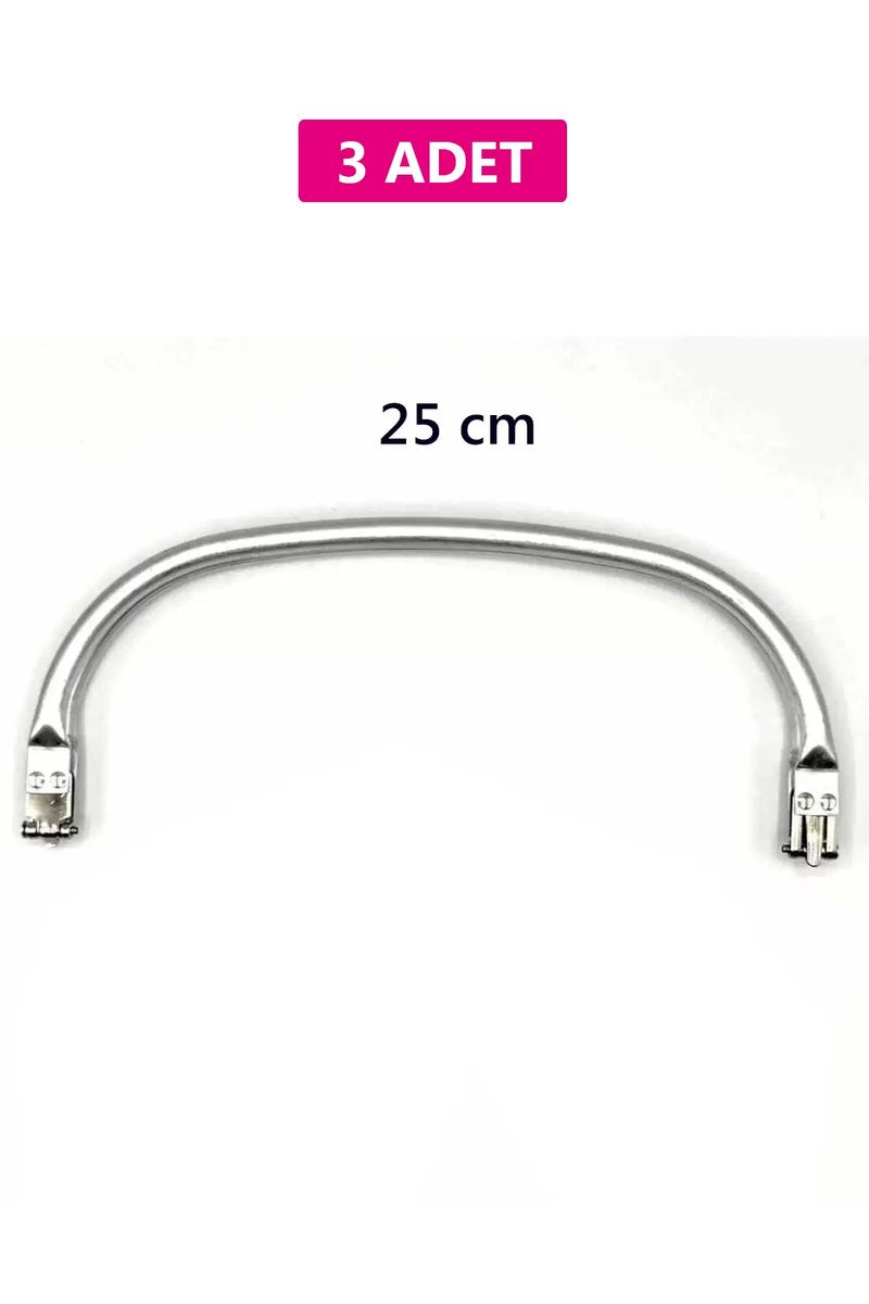 Gizli Metal Mango Çanta Bursu – 3 Adet - 25 cm - Metal Çanta Aparatı Çanta Aksesuarı
