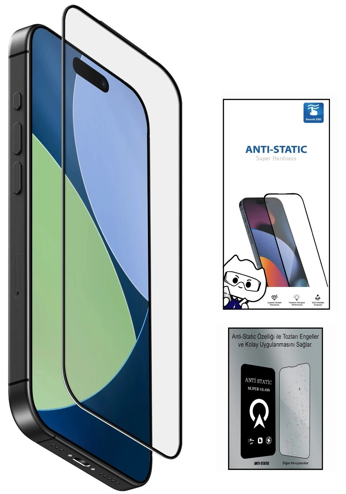 Samsung S25 EDGE 6D Anti Static Temperli Cam Ekran Koruyucu Kırılmaz Full Kaplama