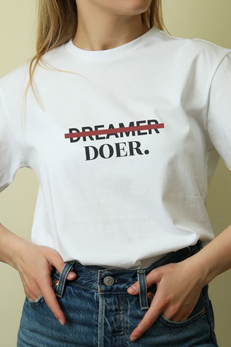 Unisex Oversize 24/1 Penye DTF Baskılı Tişört - DTF228
