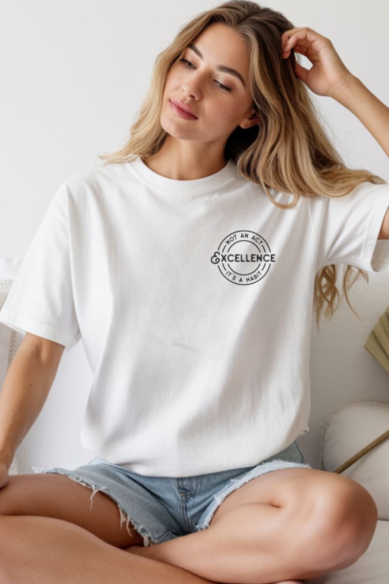 Unisex Oversize 24/1 Penye DTF Baskılı Tişört - DTF235