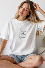 Unisex Oversize 24/1 Penye DTF Baskılı Tişört - DTF236