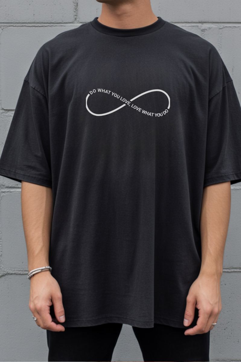 Unisex Oversize 24/1 Penye DTF Baskılı Tişört - DTF290