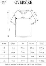 Erkek Baskılı Tişört Kısa Kol Bisiklet Yaka Oversize T-Shirt - - Siyah