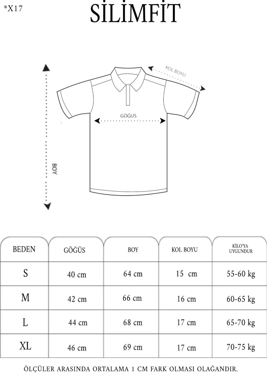 Erkek Polo Yaka tişört Slim Fit Dokuma Çizgili Kısa kol T-Shirt - Bordo