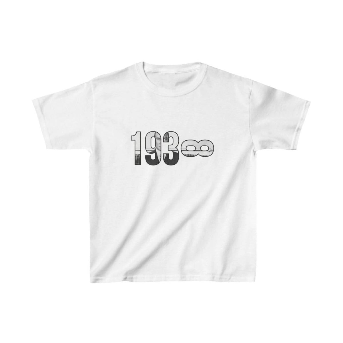 Unisex Çocuk Baskılı T-Shirt - Beyaz