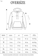 Kadın Kapüşonlu Kanguru Cepli 3 İplik Pamuklu Oversize Hoodie Sweatshirt - Füme