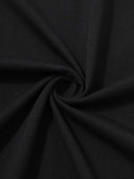 Erkek Kısa Kol Yazlık Tişört Bisiklet Yaka Baskılı Oversize T-Shirt - Siyah