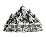 Erkek T-Shirt Nihilist Penguen Baskılı Bisiklet Yaka Kısa kol yazlık Tişört - Beyaz