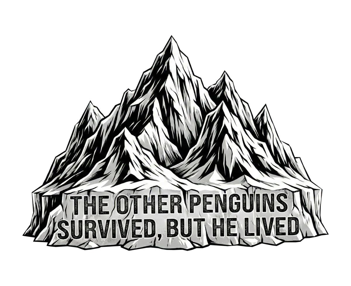 Erkek T-Shirt Nihilist Penguen Baskılı Bisiklet Yaka Kısa kol yazlık Tişört - Beyaz