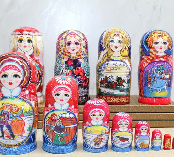 10&apos;lu Ahşap Matruşka Seti