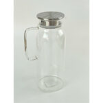 1500 ml Borosilikat Cam Su Sürahisi - Metal Kapaklı ve Isıya Dayanıklı - Görsel 2