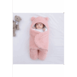 0-12 Ay Bebek Dış Kundak Welsoft Battaniye Ayaklı Model Pembe kundak