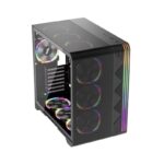 1ST PLAYER VT7 SİYAH 850W 80+ SILVER ATX 3.1 ARGB 4X12CM FAN TEMPERLİ CAM USB 3.0 ATX KASA - Görsel 2