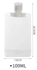 3 Adet 100ml Krem Şampuan Kabı Tekrar Kullanılabilir Set - Görsel 5