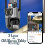 3 Lens Wi-Fi Güvenlik Kamerası - Görsel 3