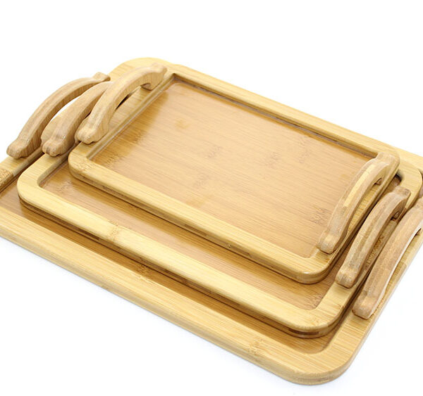 3&apos;lü Bambu Tepsi Model 3