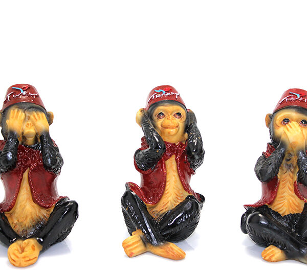 3&apos;lü Polyester Maymun Seti