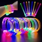 3 Modlu Pilli LED Işıklı Esnek Parti Bilekliği Mor - Görsel 4