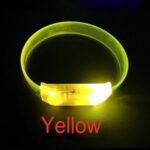 3 Modlu Pilli LED Işıklı Esnek Parti Bilekliği Sarı - Görsel 3