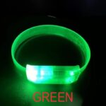 3 Modlu Pilli LED Işıklı Esnek Parti Bilekliği Yeşil - Görsel 3