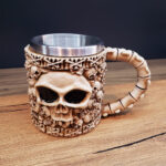 3D Tasarımlı İskelet Kupa Bardak - Görsel 3