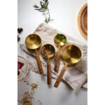 4&apos;lü Ahşap Saplı Ölçü Kaşığı