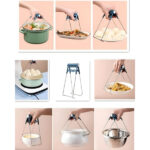 4 Parça Yanma Önleyici Mutfak Seti - Tencere Tabak Tutucu Ve Fırın Eldiveni - Görsel 5